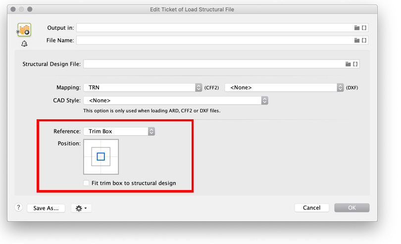 Load Structural File task