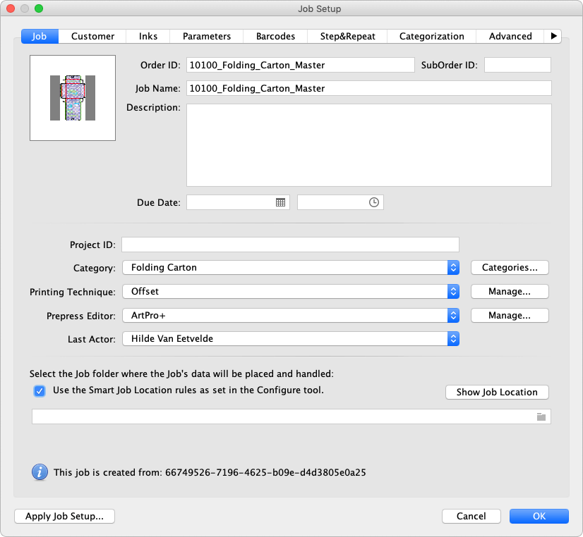 Job Management: Smart & automated data management